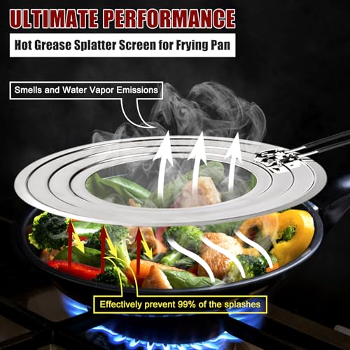 Stainless Steel Splatter Screen for Frying Pan