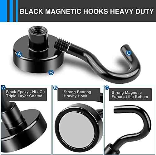 Magnetic Hooks for Cruise Essentials 2026 Cabins Door 60 Pack (60 Count)