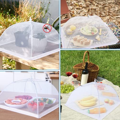 4Pcs Mesh Food Cover Tent Umbrella Pop Up Outside Outdoor Party Net