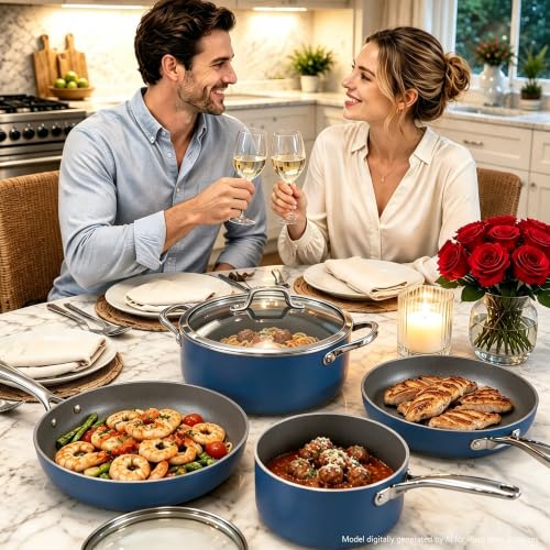 7 Piece Ceramic Cookware Set
