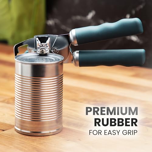 Heavy Duty Stainless Steel Can Opener Manual with Bottle Opener