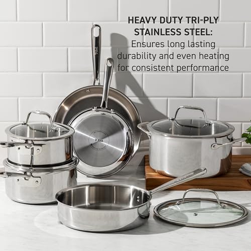 Pro Tri Ply Stainless Steel Sauté Pan with Lid