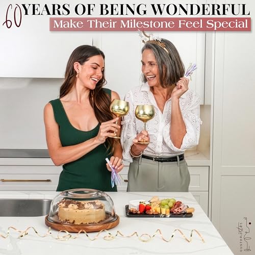 60th Birthday Wine Glass (60 Count)