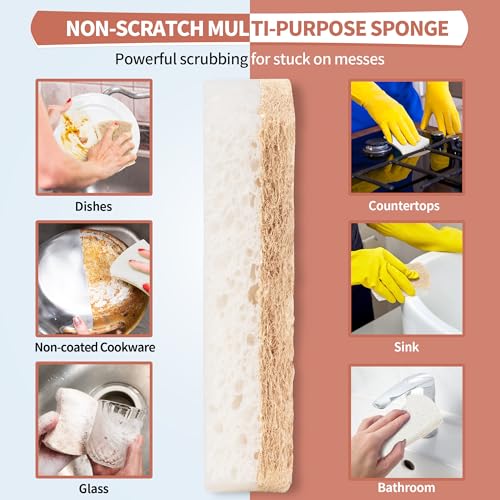 Natural Dish Sponge 48 Pack (48 Count)