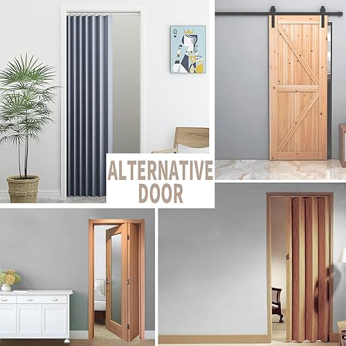Accordian Style Door Curtains for Bedroom