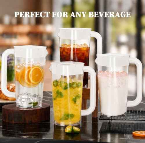 4Pk 2L 68oz Plastic Pitcher w