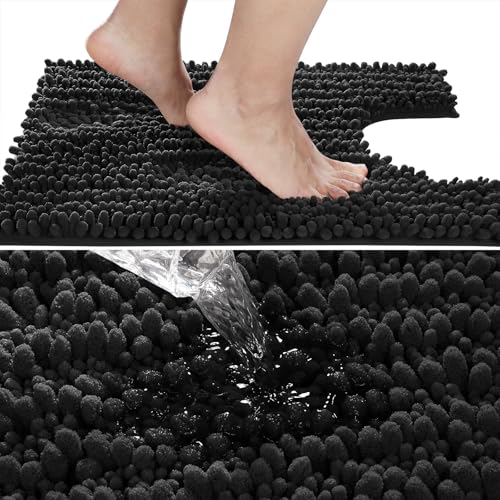 Toilet Rug U Shaped Washable 24x20 Inch