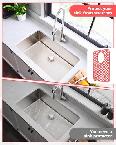 2 Pack Silicone Sink Protectors for Kitchen Sink