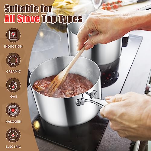 Triply Stainless Steel Saucepan Set