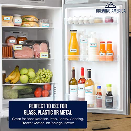 Dissolvable Food Labels for Food Containers (250 Count)