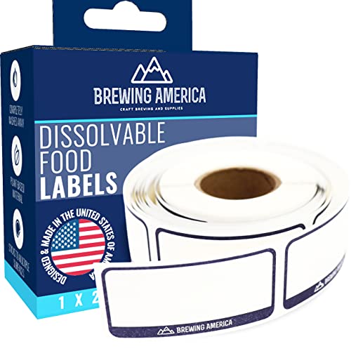 Dissolvable Food Labels for Food Containers (250 Count)