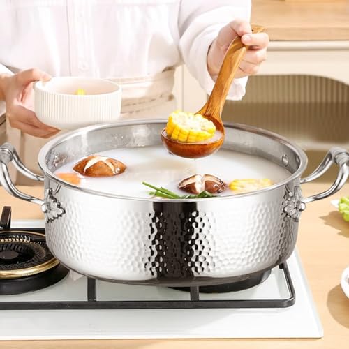 Stainless Steel Stock Pot with Visible Lid for Pasta