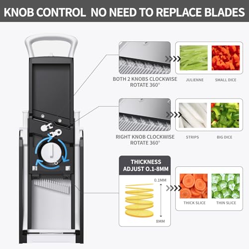 Safe Mandoline Slicer Plus for Kitchen