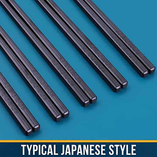 Chopsticks fiberglass Reusable chop sticks 5 Pairs