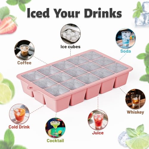 Silicone Ice Cube Tray 3 Pack (3 Count)