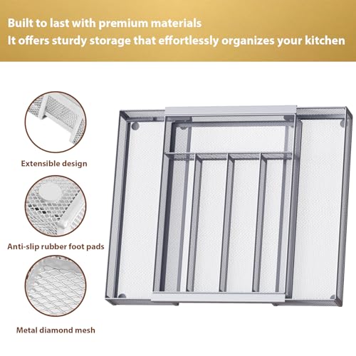 Silverware Organizer Metal Mesh