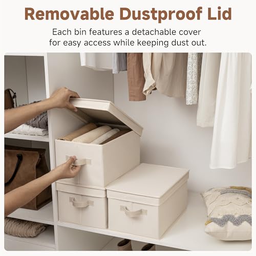 Storage Bins with Lids (3 Count)