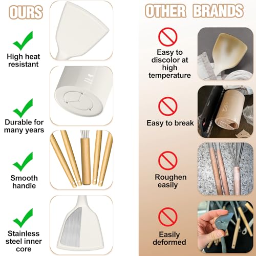 Silicone Kitchen Utensil Set (34 Count)
