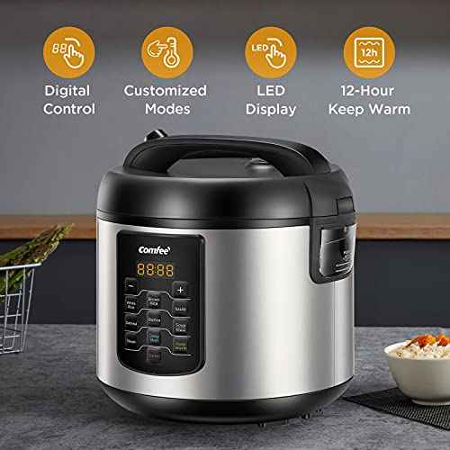 Large Rice Cooker with 8 (10 Count (cups))
