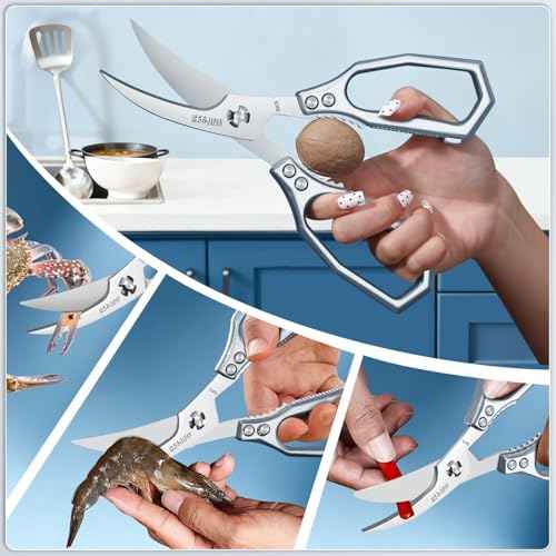 Silver Kitchen Scissors Set