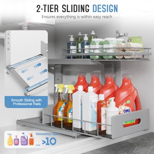 Under Sink Organizer Upgrade To Professional Rails