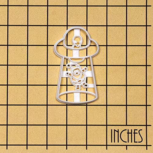 UFO Abducts Santa Claus cookie cutter