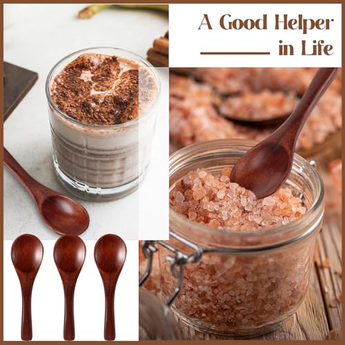 50 Pcs Small Wooden Spoons (50 Count)