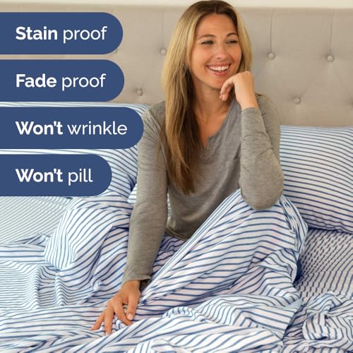 Short Queen Size 4 Piece Bed Sheet Set