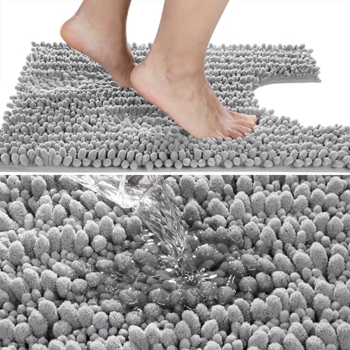 Toilet Rug U Shaped Washable 24x20 Inch