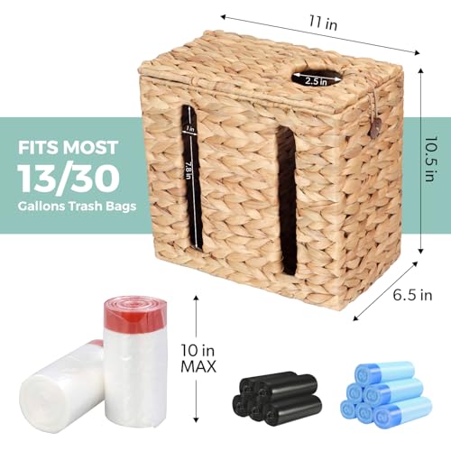 Trash Bag Holder with Scalloped Lid 13