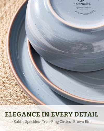 Meteor 16 Piece Dinnerware Set with Pasta Bowls