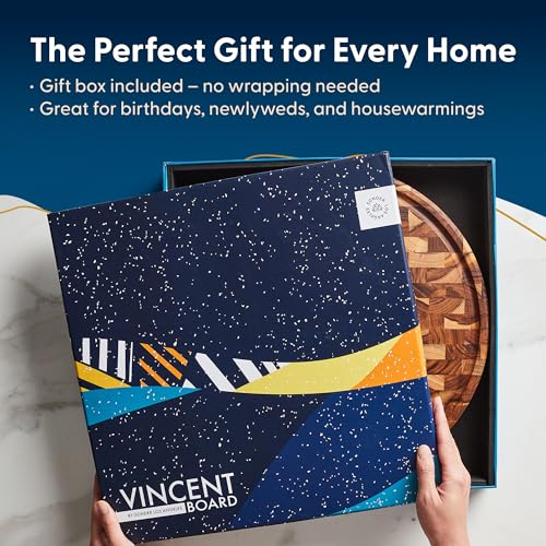 Vincent End Grain Teak Cutting Board