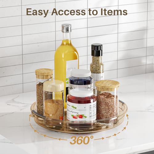 2 Pack Lazy Susan Turntable Organizer for Cabinet (2 Count)
