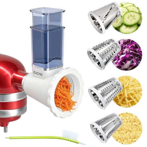 Updated Cheese Grater Slicer Shredder Attachment for KitchenAid Stand Mixers