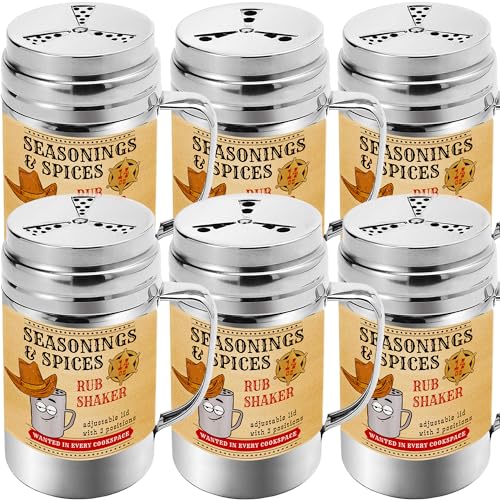 Pack of 6] 14 oz Seasonings Spice Shakers (6 Count)