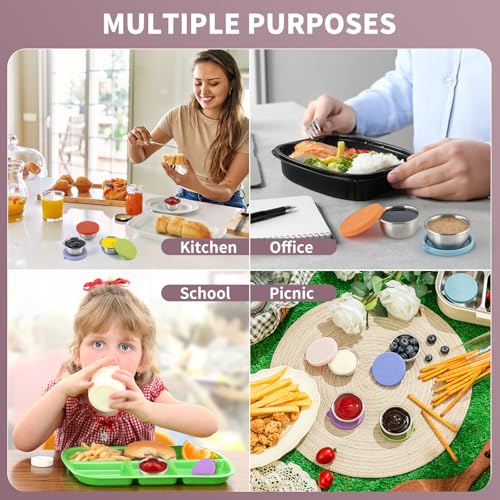 8 Pack 1.6 Oz Small Salad Dressing Containers To Go (8 Count)