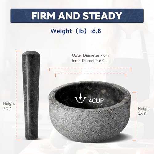 Granite Mortar and Pestle Set