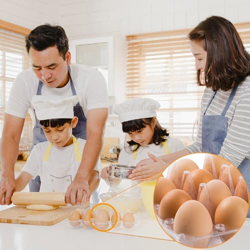 200PCS Plastic Egg Cartons 6 Count (200 Count)