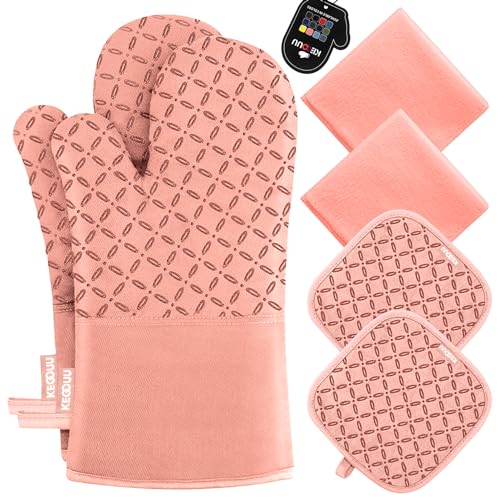 Oven Mitts and Pot Holders 6pcs Set