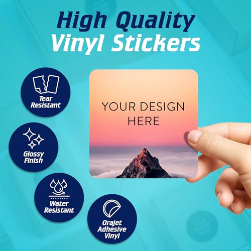 Custom Vinyl Stickers Your Image (100 Count)