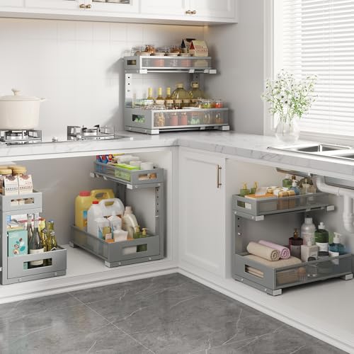 2 Pack Under Sink Storage Organizer (2 Count)