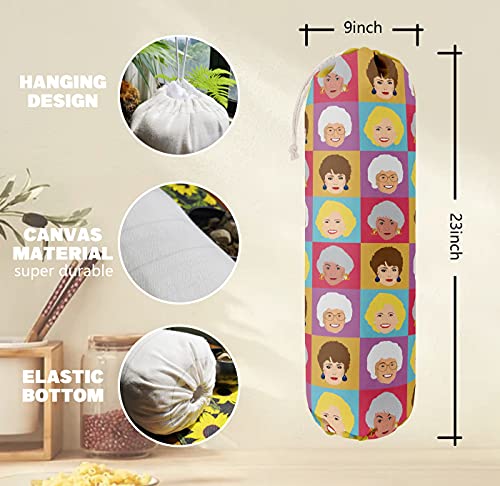 Golden Girls Grocery Bags Holder Organizer For Shopping Bags