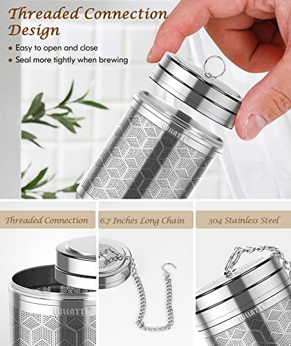 2 Pack Large Tea Infuser 304 Steel Fine Mesh for Teapots & Mugs (2 Count)