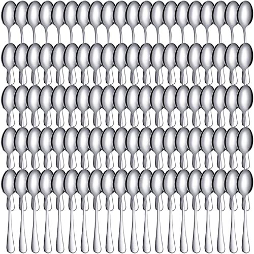 100 Pack Stainless Steel Demitasse Espresso Spoons (100 Count)