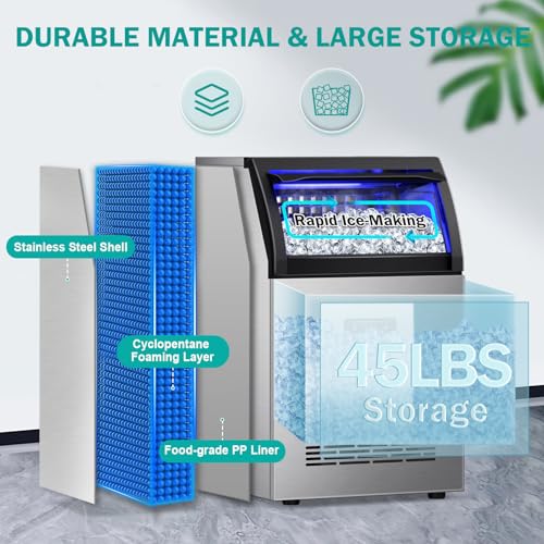 Commercial Ice Maker Machine (55 Count)