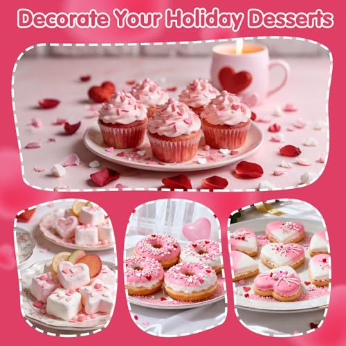 Edible Heart Sprinkles (4.5 Ounce)