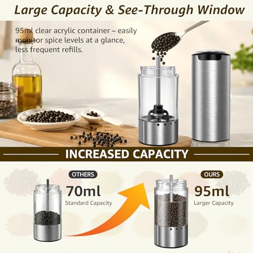 Electric Salt and Pepper Grinder Set Type (2 Count)