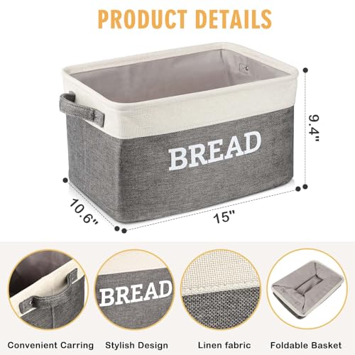 Bread Storage Basket for Kitchen