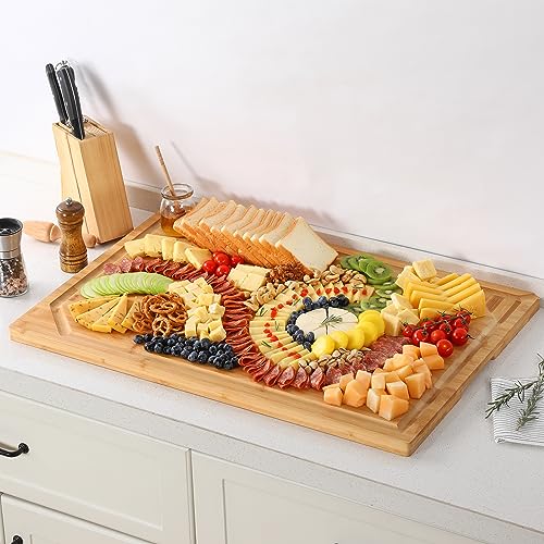 30 x 20 Extra Large Bamboo Cutting Board for Kitchen
