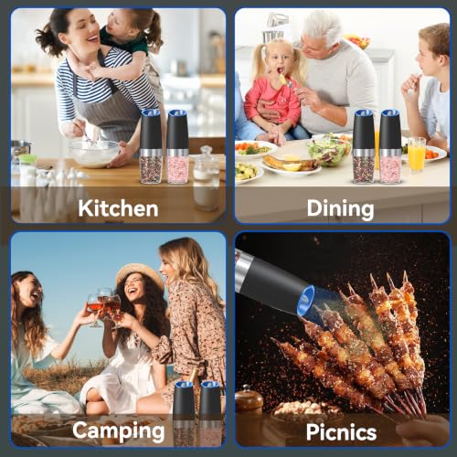 Battery Operated Salt And Pepper Grinder Set